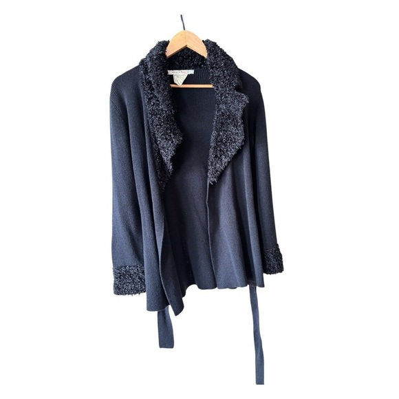 Max Studio Knitwear Vintage Tie Cardigan Mob Wife Y2K Size S - Picture 1 of 9